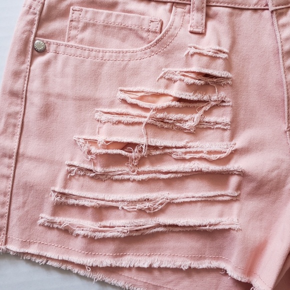 NEW GUESS Reesa Shredded Cutoff Shorts SZ 27 - Picture 6 of 8